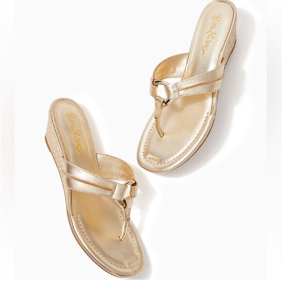 Lilly Pulitzer McKim Wedge Sandal size 9 NWT $148 - Picture 5 of 9